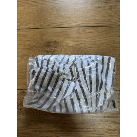 Banana Republic Linen Blend Button Up Blouse Striped Women Size Small Preppy - Picture 9 of 9